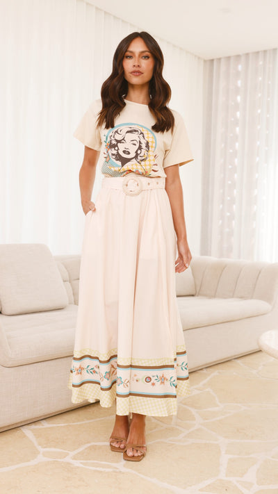 Load image into Gallery viewer, Lainey Maxi Skirt - Peach - Billy J
