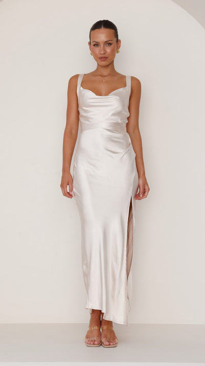 Load image into Gallery viewer, Zendaya Maxi Dress - Champagne - Billy J
