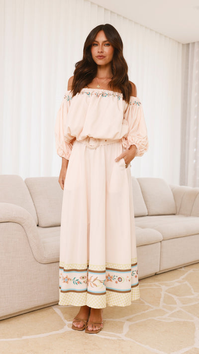 Load image into Gallery viewer, Lainey Maxi Skirt - Peach - Billy J
