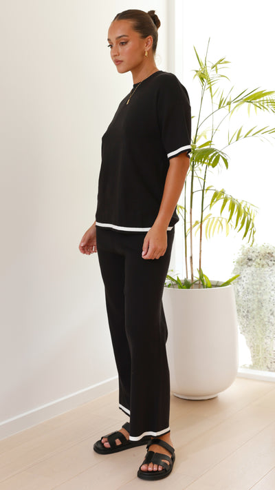 Load image into Gallery viewer, Kaeli Pants - Black / White
