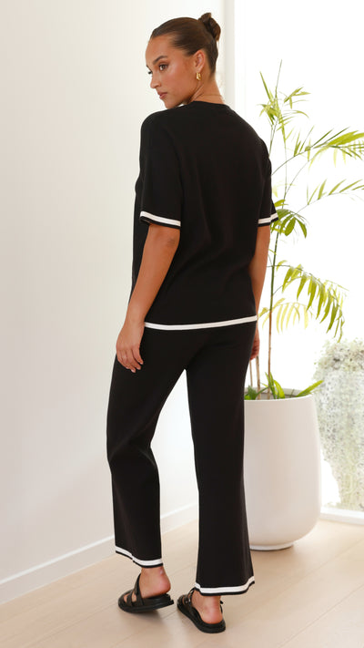 Load image into Gallery viewer, Kaeli Pants - Black / White

