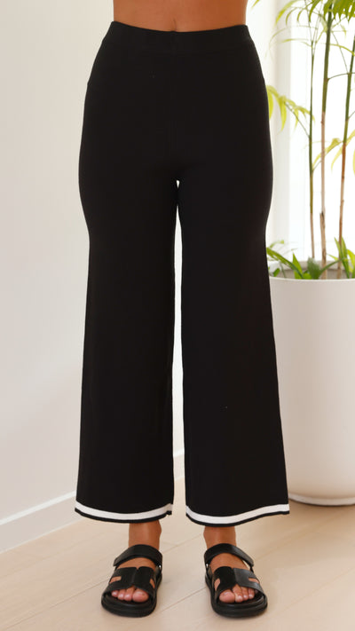 Load image into Gallery viewer, Kaeli Pants - Black / White - Billy J
