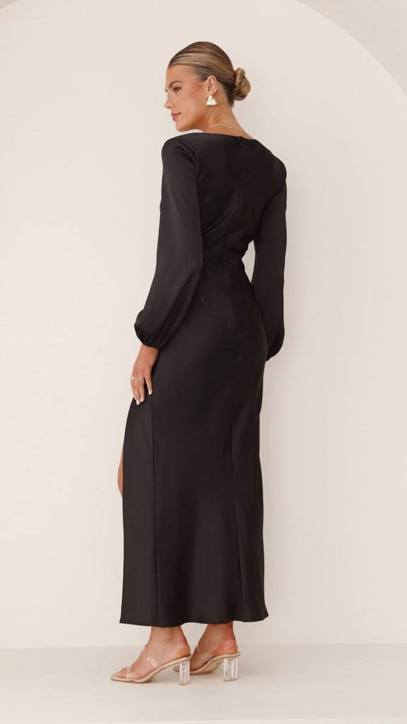 Brigitte Maxi Dress - Black - Billy J