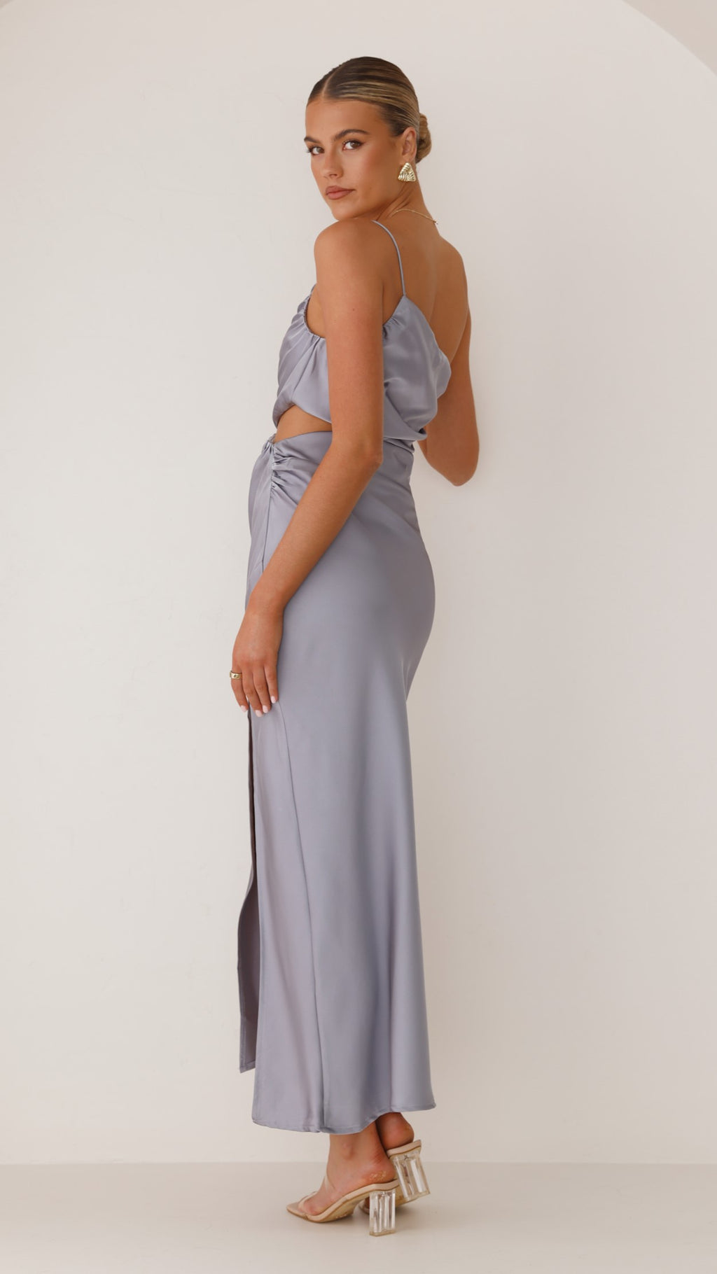 Nyla Maxi Dress - Steel Blue - Billy J