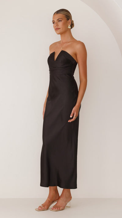 Load image into Gallery viewer, Valerie Maxi Dress - Black - Billy J
