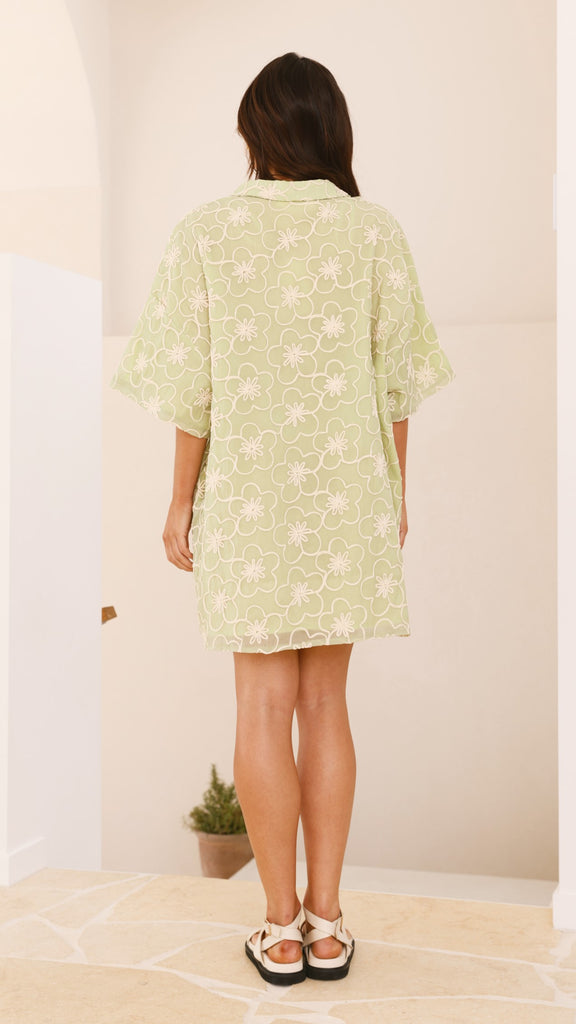 Jafari Mini Dress - Sage - Billy J