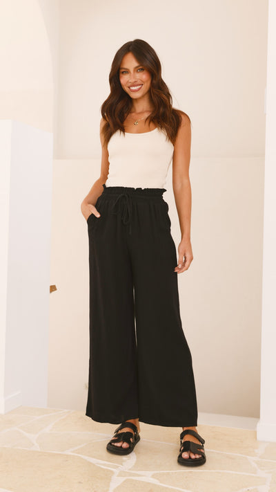 Load image into Gallery viewer, Sylvie Pants - Black - Billy J
