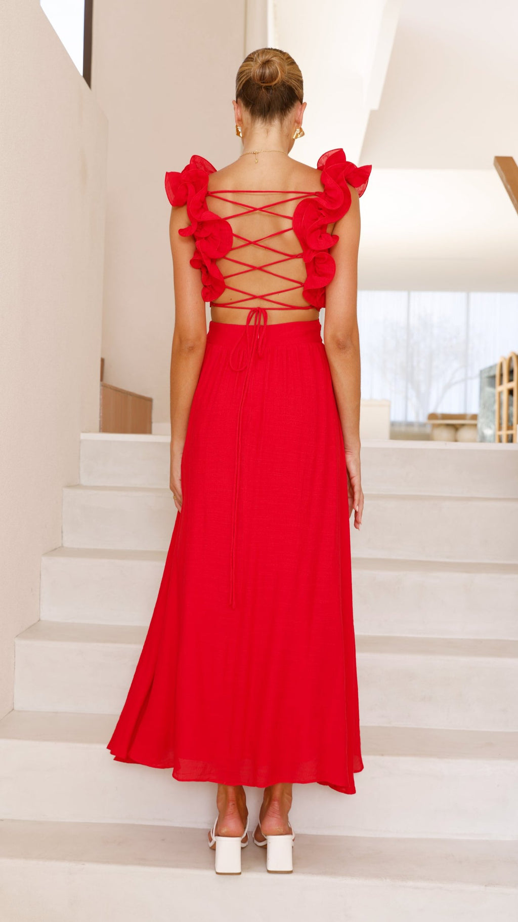 Galilhai Maxi Dress - Red - Billy J