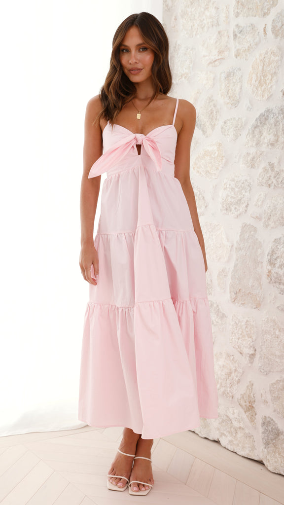 Iggy Midi Dress - Light Pink