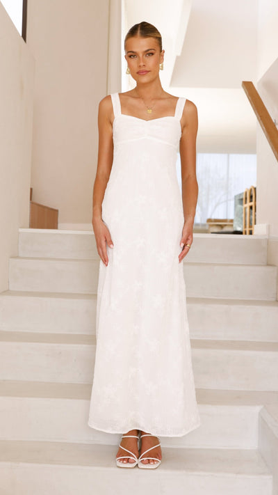 Load image into Gallery viewer, Gianna Maxi Dress - White Lace - Billy J
