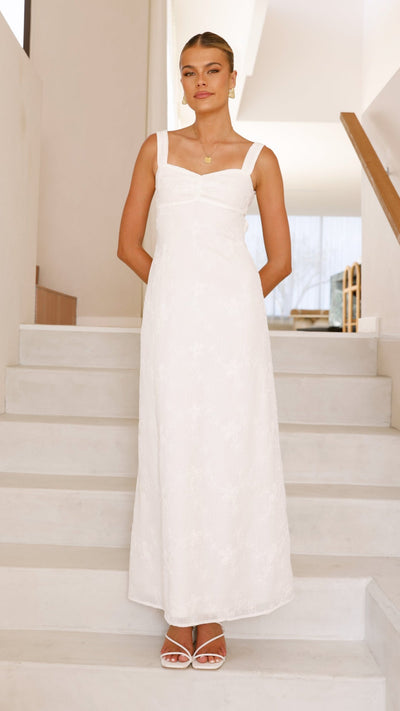 Load image into Gallery viewer, Gianna Maxi Dress - White Lace - Billy J
