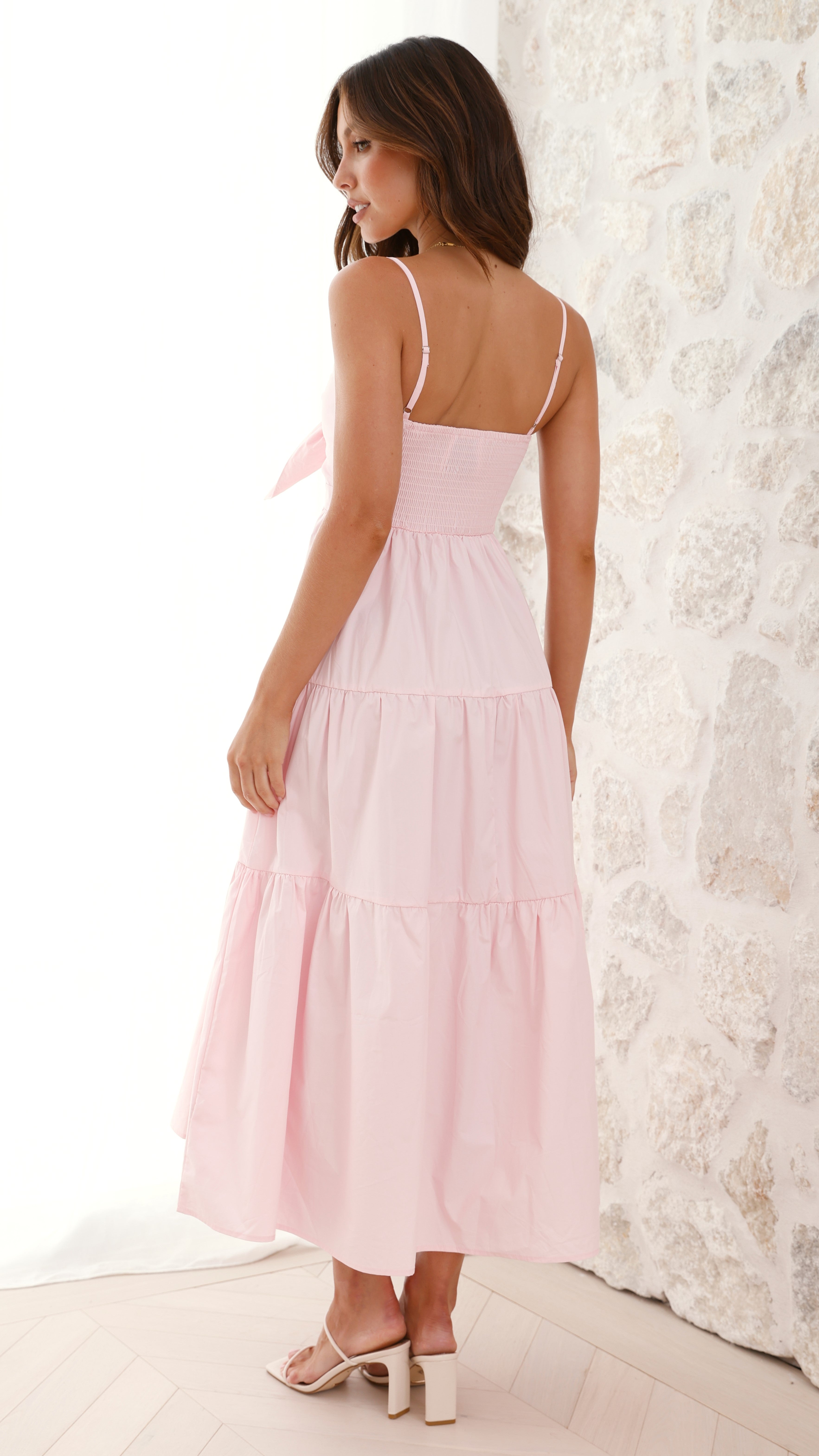 Iggy Midi Dress - Light Pink