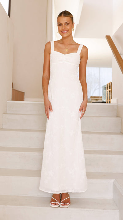 Load image into Gallery viewer, Gianna Maxi Dress - White Lace - Billy J
