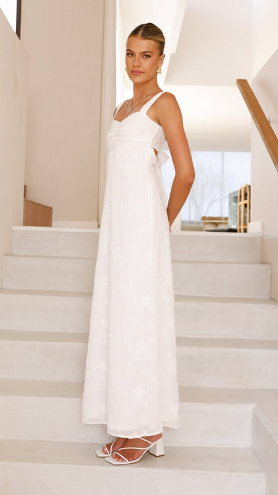 Load image into Gallery viewer, Gianna Maxi Dress - White Lace - Billy J
