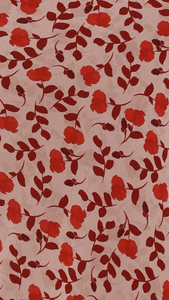 Vespa Rossa Midi Dress - Red Floral