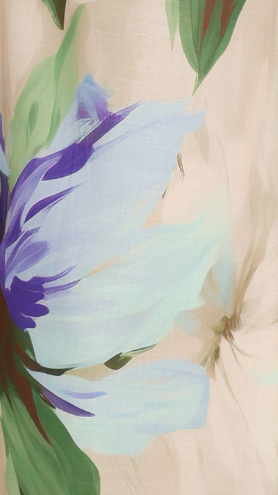 Load image into Gallery viewer, Saffron Maxi Dress - Beige Floral
