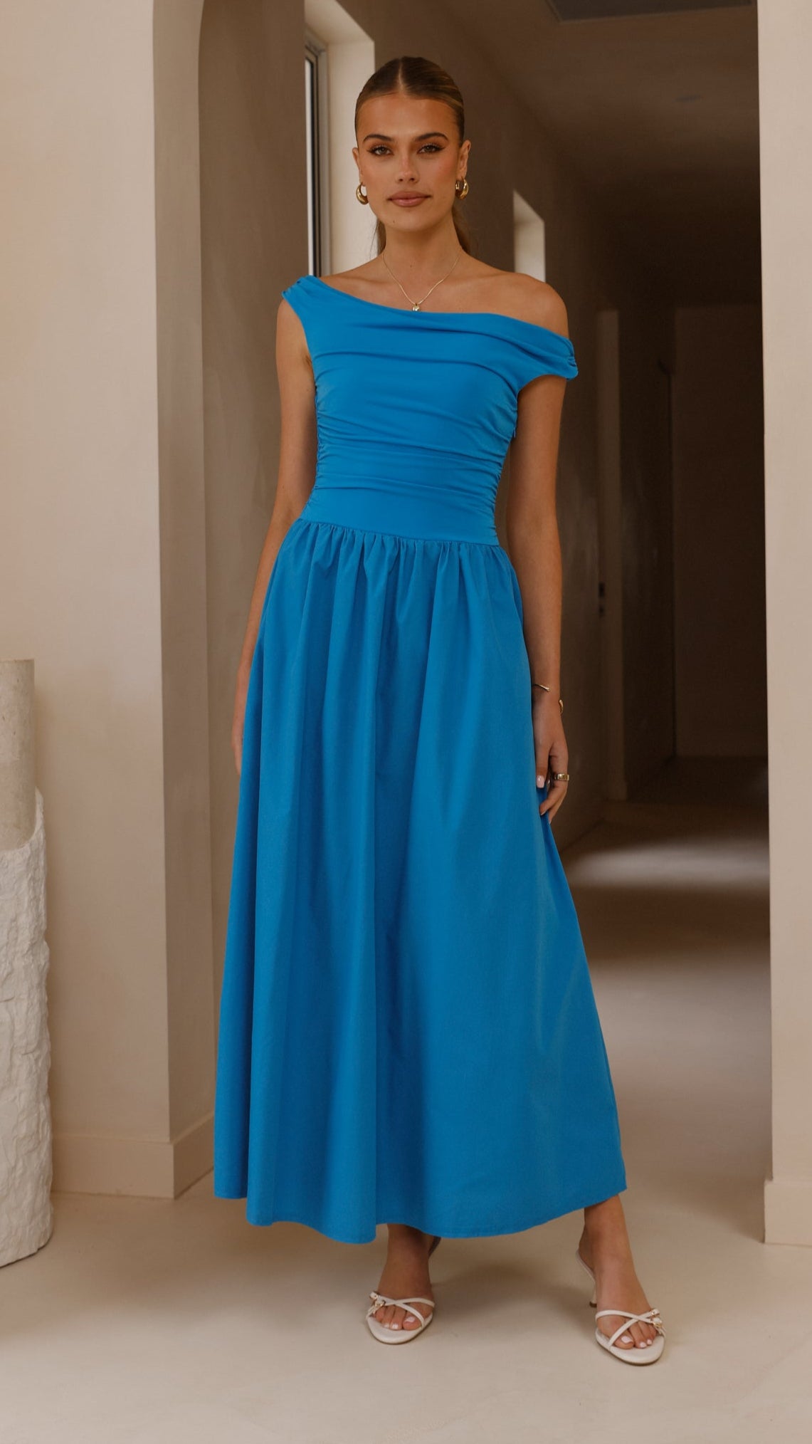Immy Midi Dress - Blue - Billy J