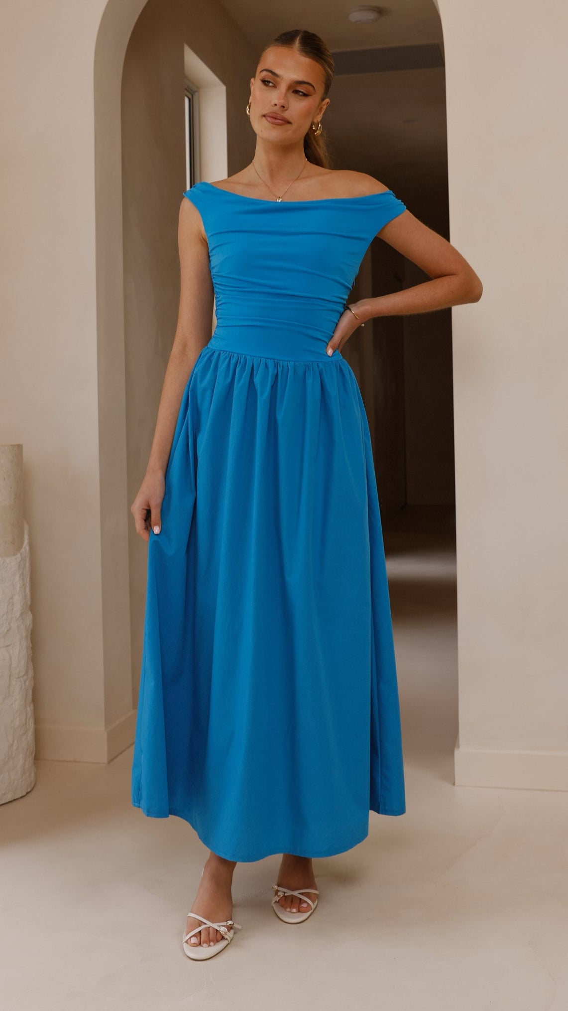 Immy Midi Dress - Blue - Billy J