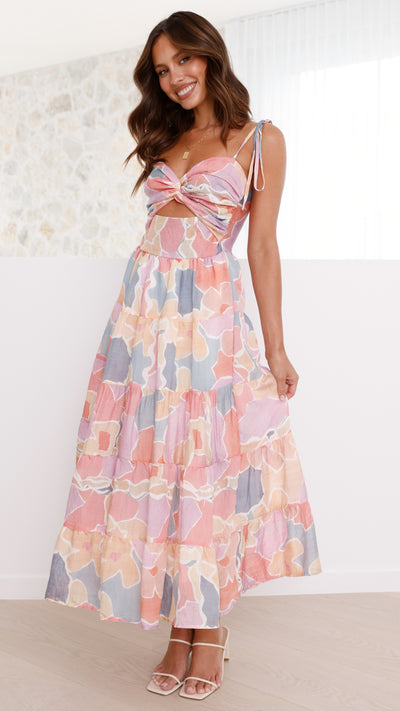 Load image into Gallery viewer, Tapia Maxi Dress - Pink Multi - Billy J
