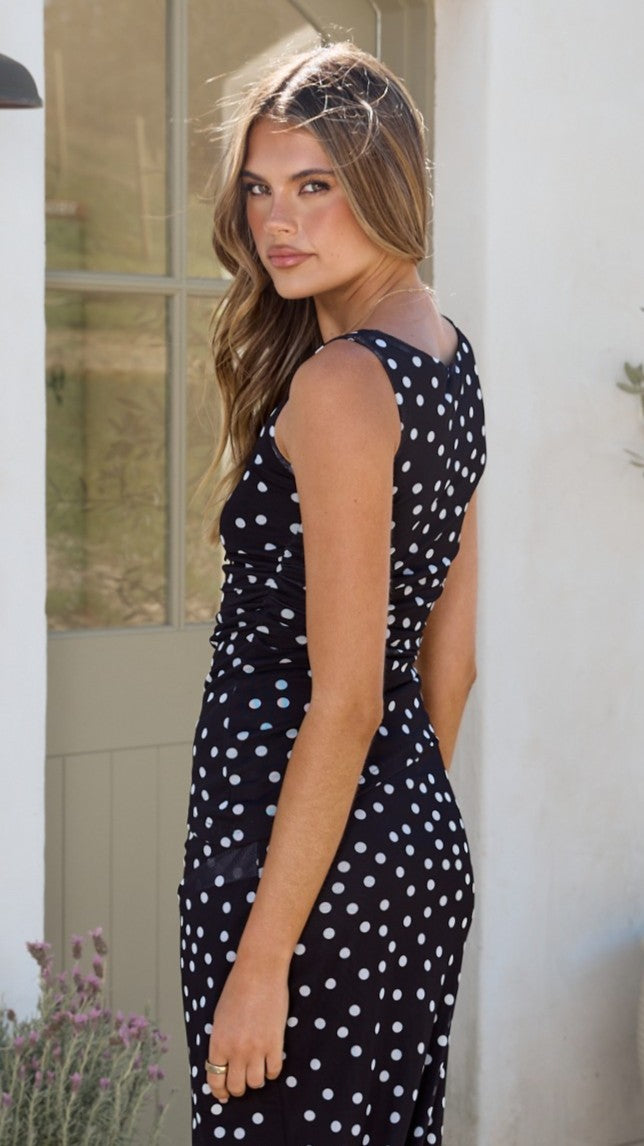 Leighton Top - Black/White Polka Dot - Billy J