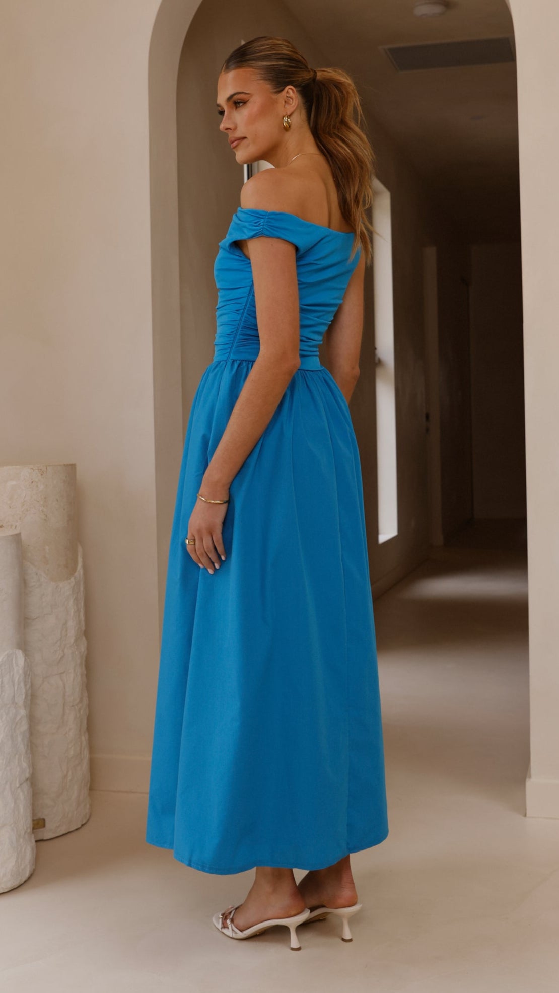 Immy Midi Dress - Blue - Billy J