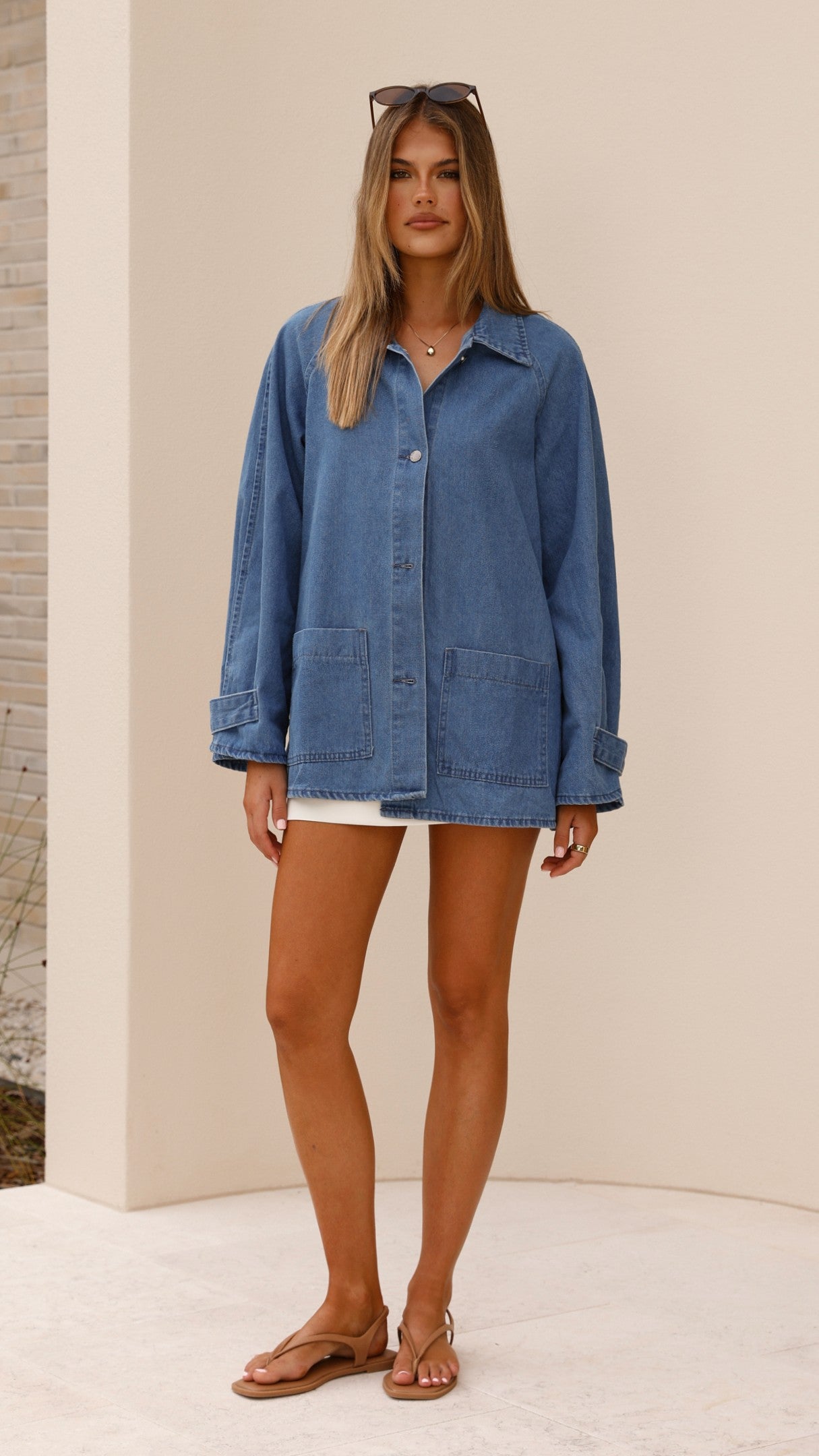 Laura Denim Jacket - Mid Wash - Billy J