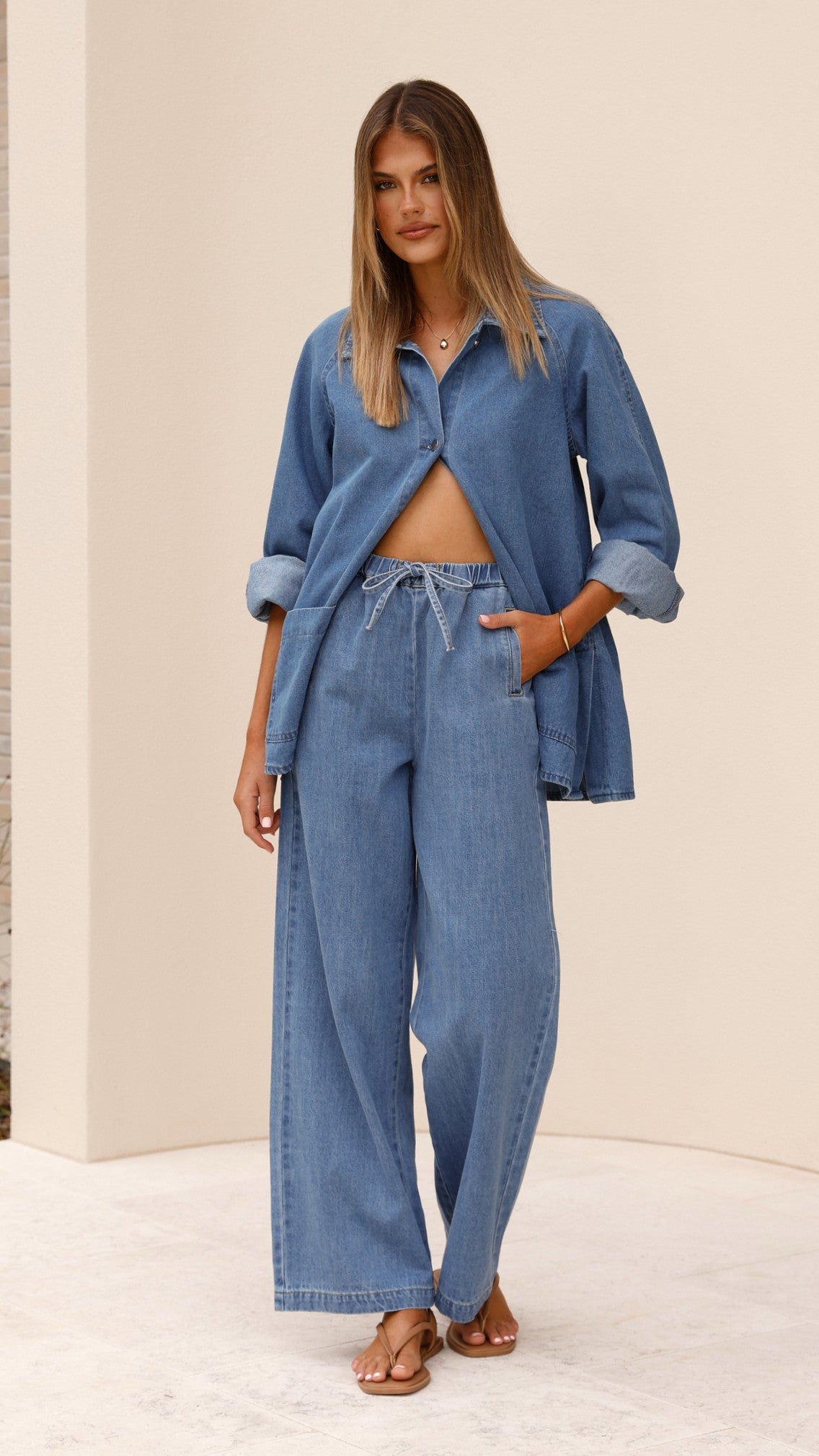 Laura Denim Jacket - Mid Wash - Billy J