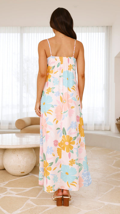 Load image into Gallery viewer, Flo Maxi Dress - Blush Petal - Billy J
