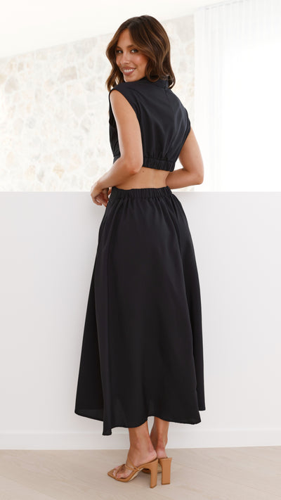 Load image into Gallery viewer, Maddison Midi Dress - Black
