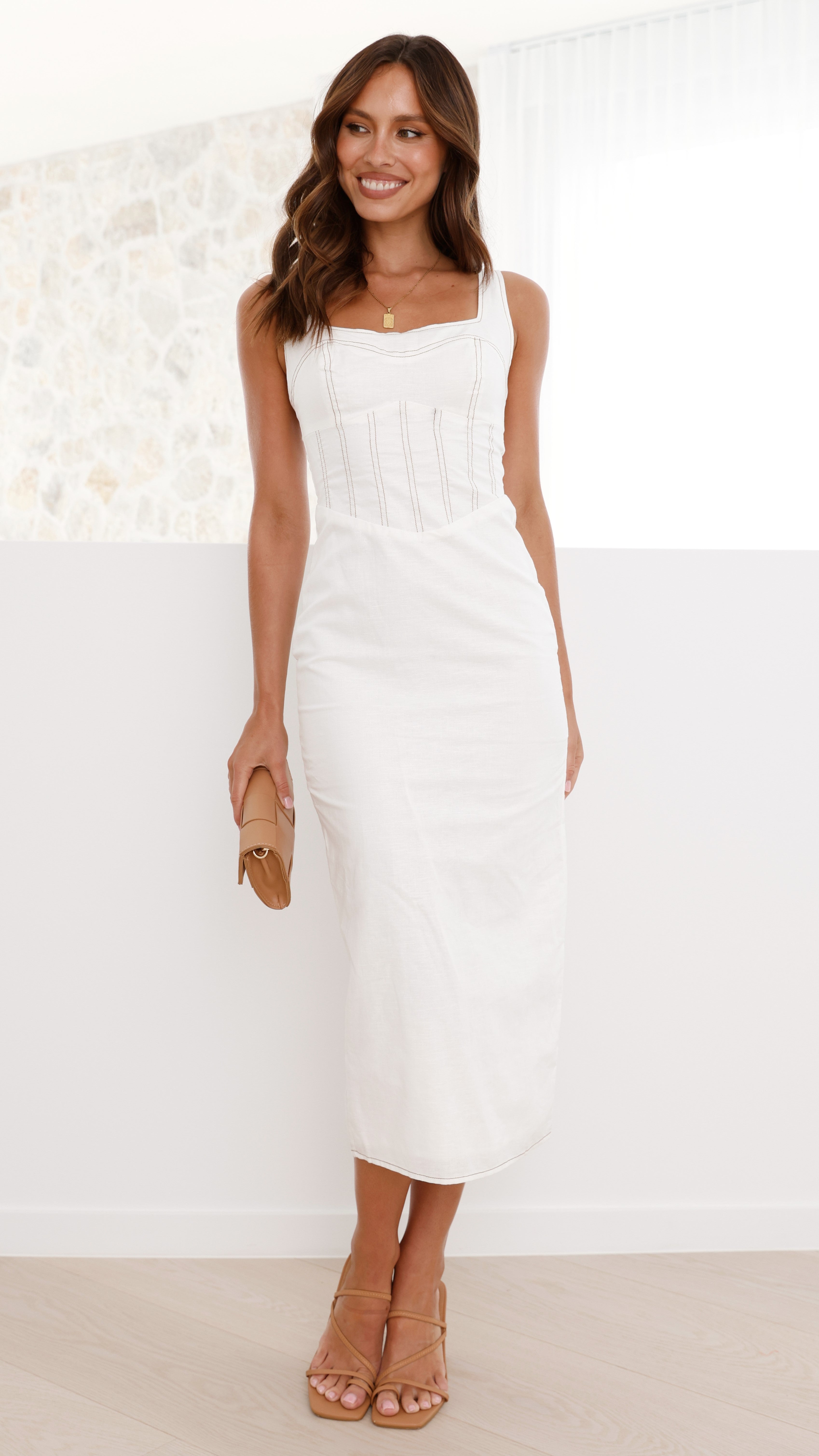 Chaya Maxi Dress - White