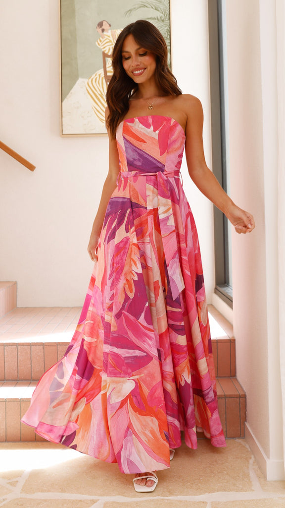 Daniella Maxi Dress - Pink - Billy J