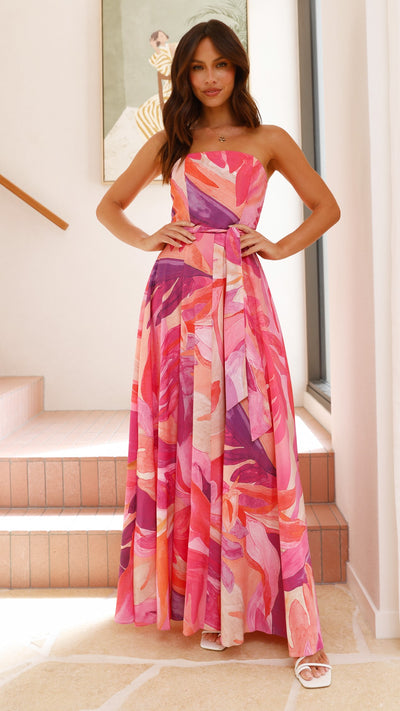 Load image into Gallery viewer, Daniella Maxi Dress - Pink - Billy J
