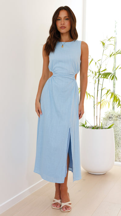 Load image into Gallery viewer, Jamila Midi Dress - Light Blue
