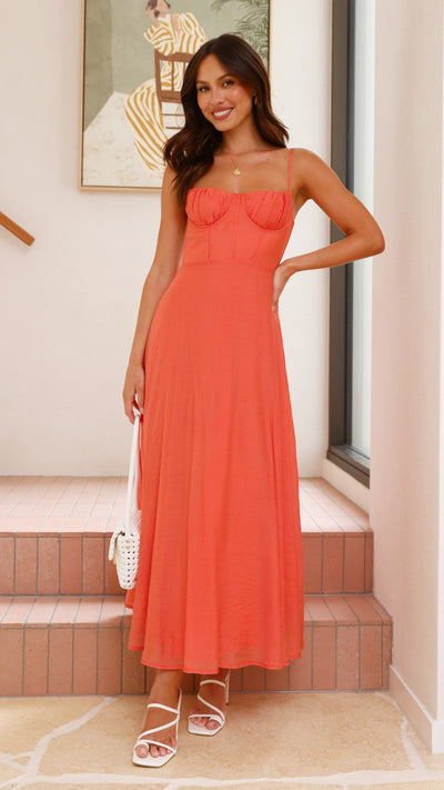 Load image into Gallery viewer, Rahima Maxi Dress - Watermelon - Billy J
