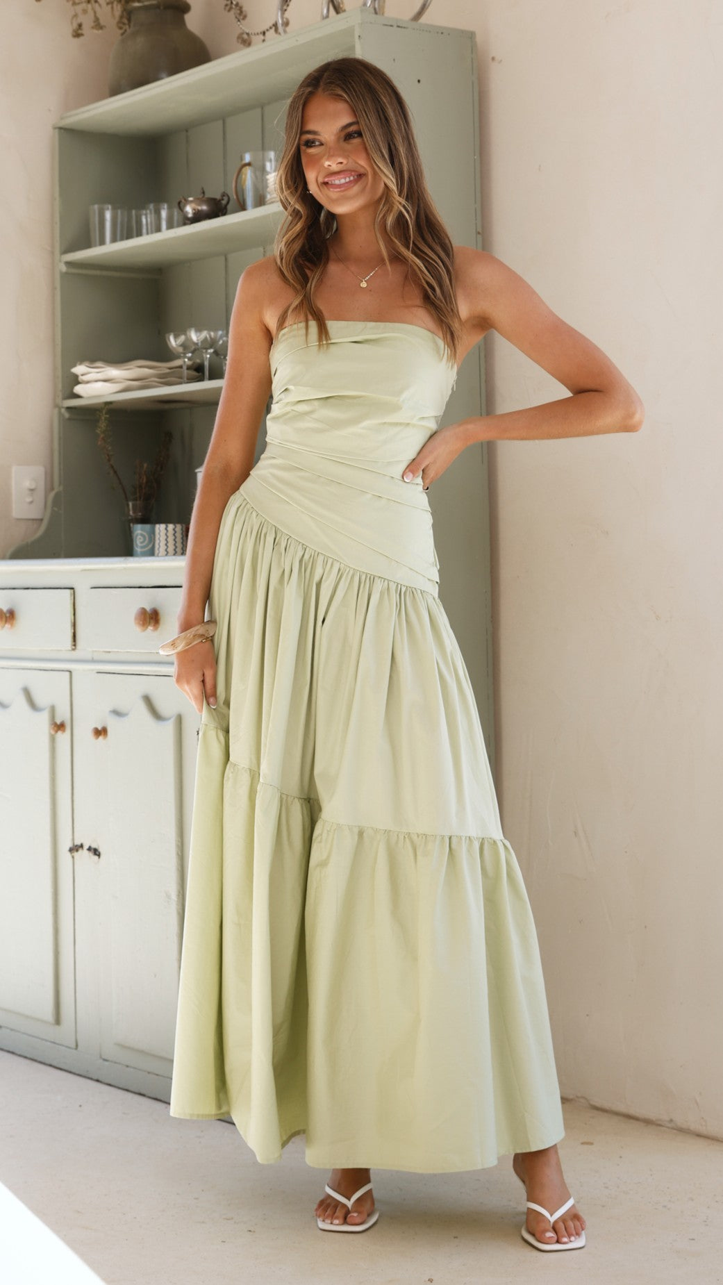 Lola Maxi Dress - Sage - Billy J
