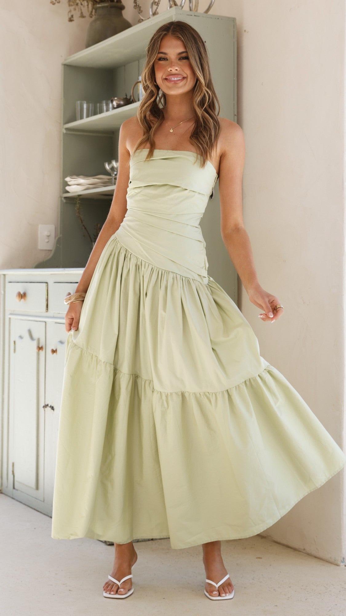 Lola Maxi Dress - Sage - Billy J
