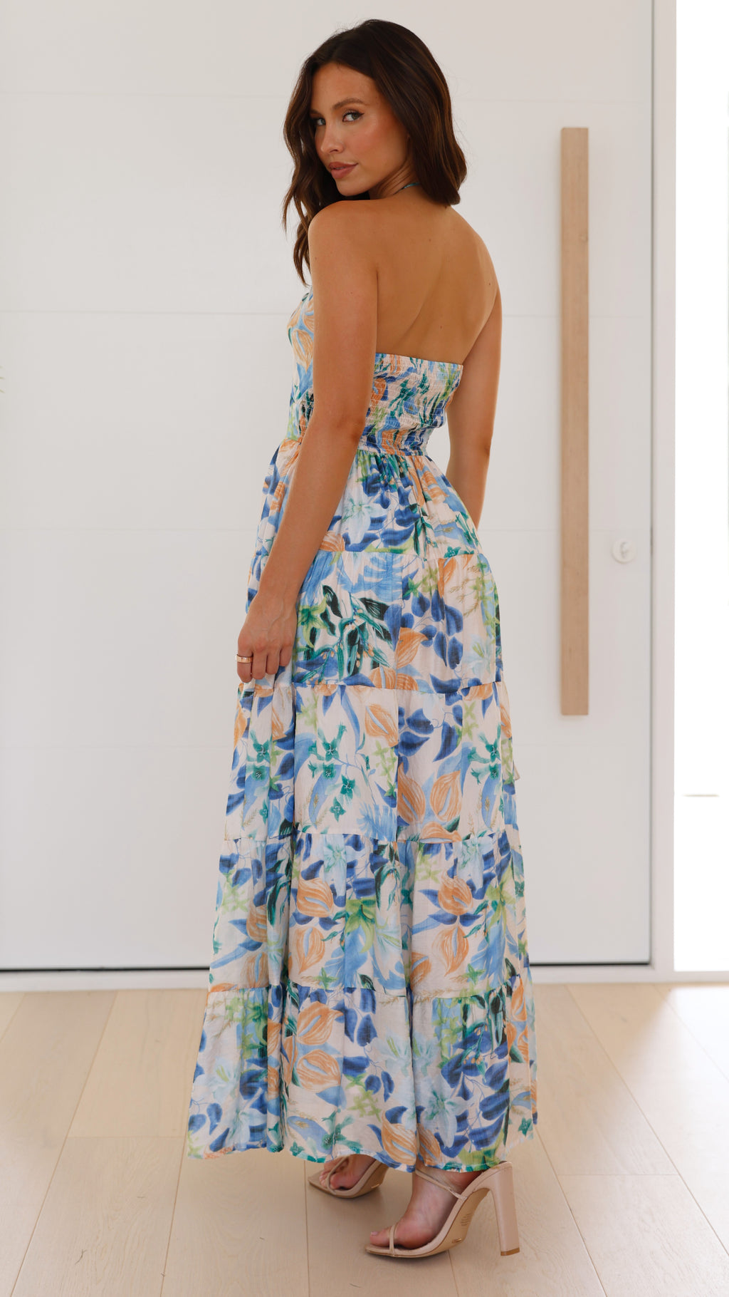 Majella Maxi Dress - Blue Floral