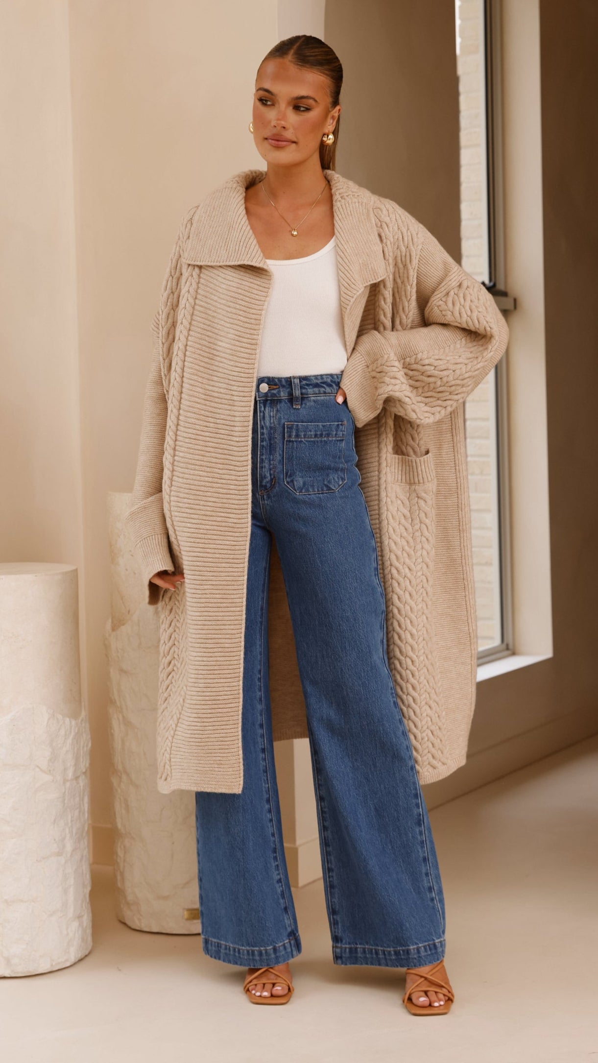 Sana Cardigan - Beige - Billy J