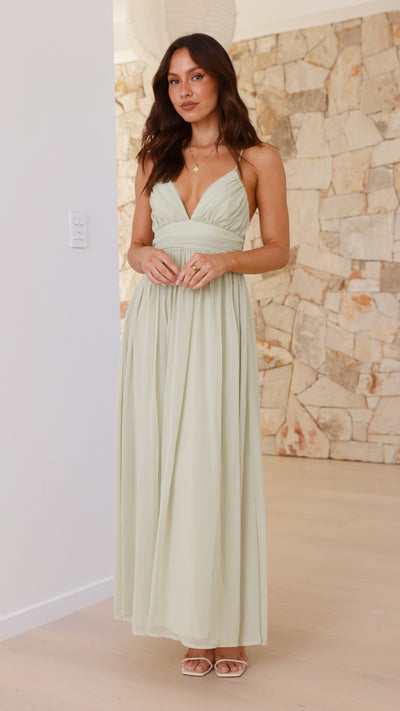 Load image into Gallery viewer, Raeanne Maxi Dress - Sage - Billy J
