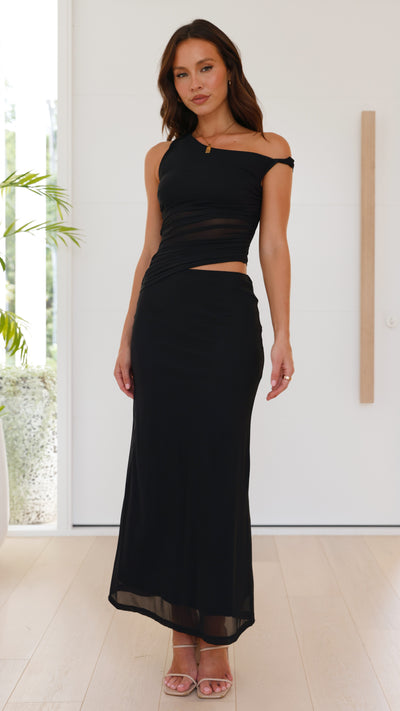 Load image into Gallery viewer, Iantha Maxi Dress - Black - Billy J

