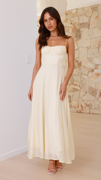 Load image into Gallery viewer, Rahima Maxi Dress - Yellow - Billy J
