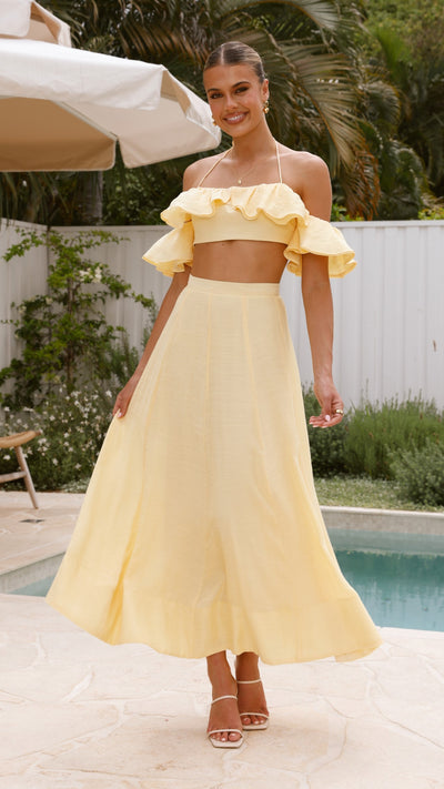 Load image into Gallery viewer, Trista Maxi Skirt - Yellow - Billy J
