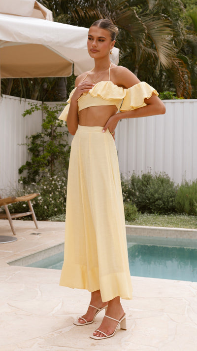 Load image into Gallery viewer, Trista Maxi Skirt - Yellow - Billy J
