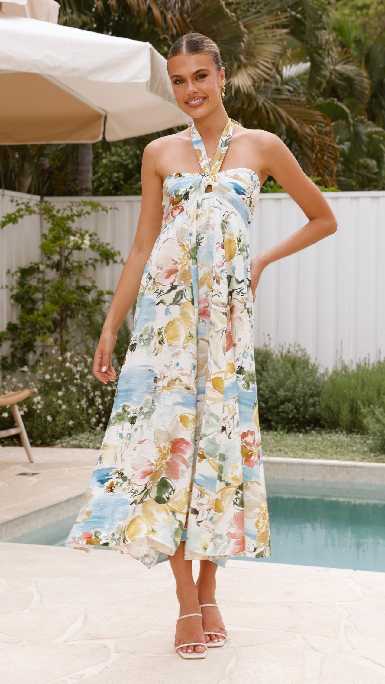 Nella Maxi Dress - Coastal Bliss - Billy J