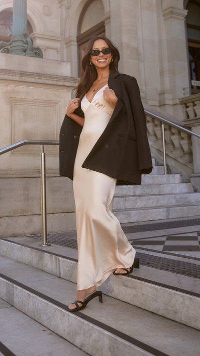 Load image into Gallery viewer, Ziah Maxi Dress - Champagne - Billy J
