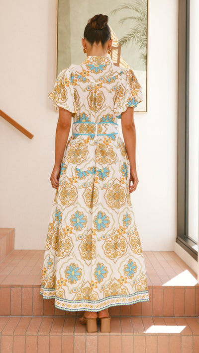 Load image into Gallery viewer, Parson Maxi Dress - Supernova Print - Billy J
