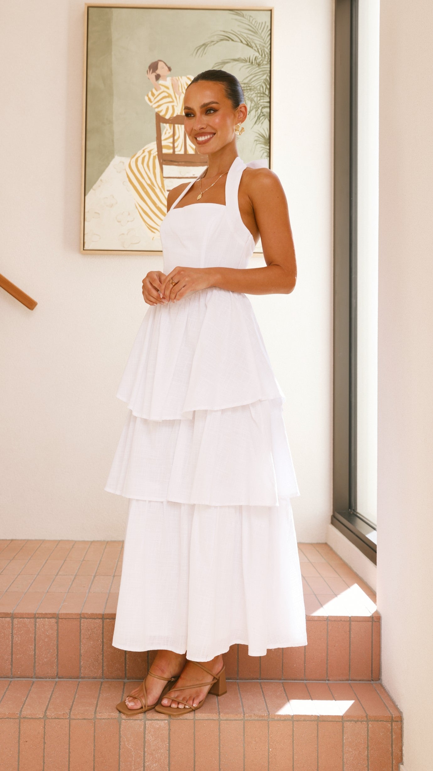 Danais Maxi Dress - White - Billy J