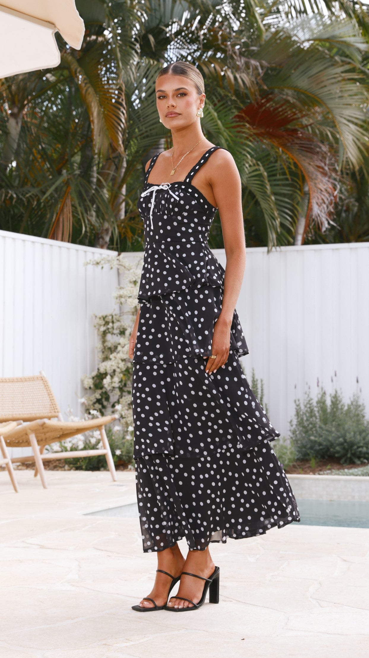 Maura Maxi Dress - Black/White - Billy J