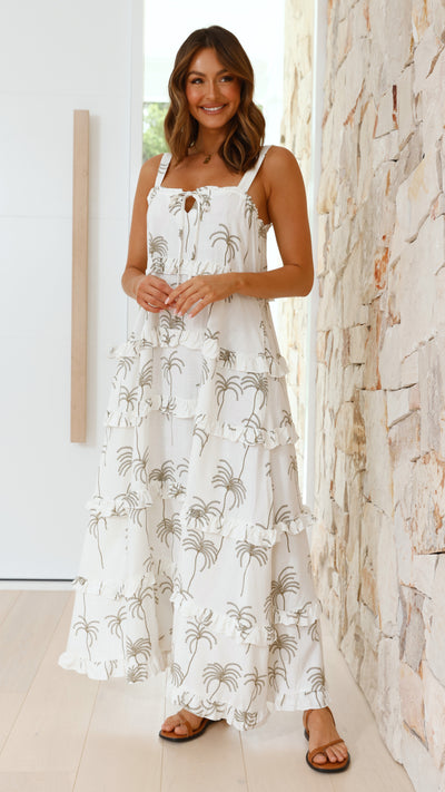 Load image into Gallery viewer, Zaide Maxi Dress - Bangalow Print - Billy J
