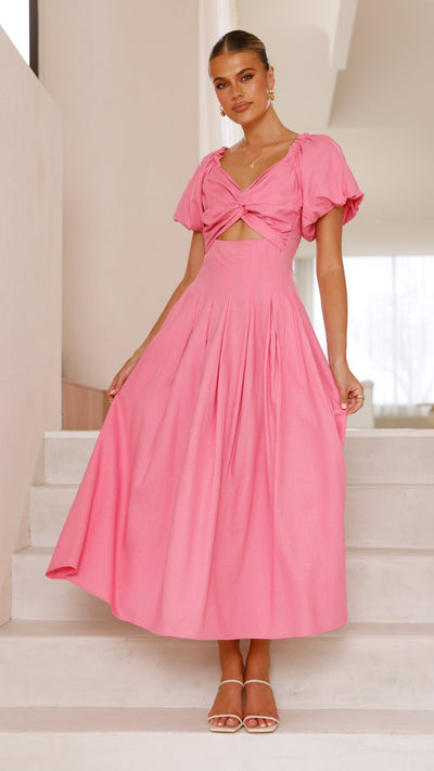 Load image into Gallery viewer, Christina Maxi Dress - Hot Pink - Billy J
